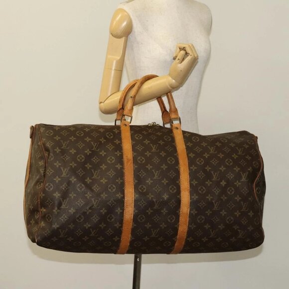 LOUIS VUITTON Monogram Keepall Bandouliere 60 Boston Bag M41412 LV Auth 120998 - Picture 14 of 16